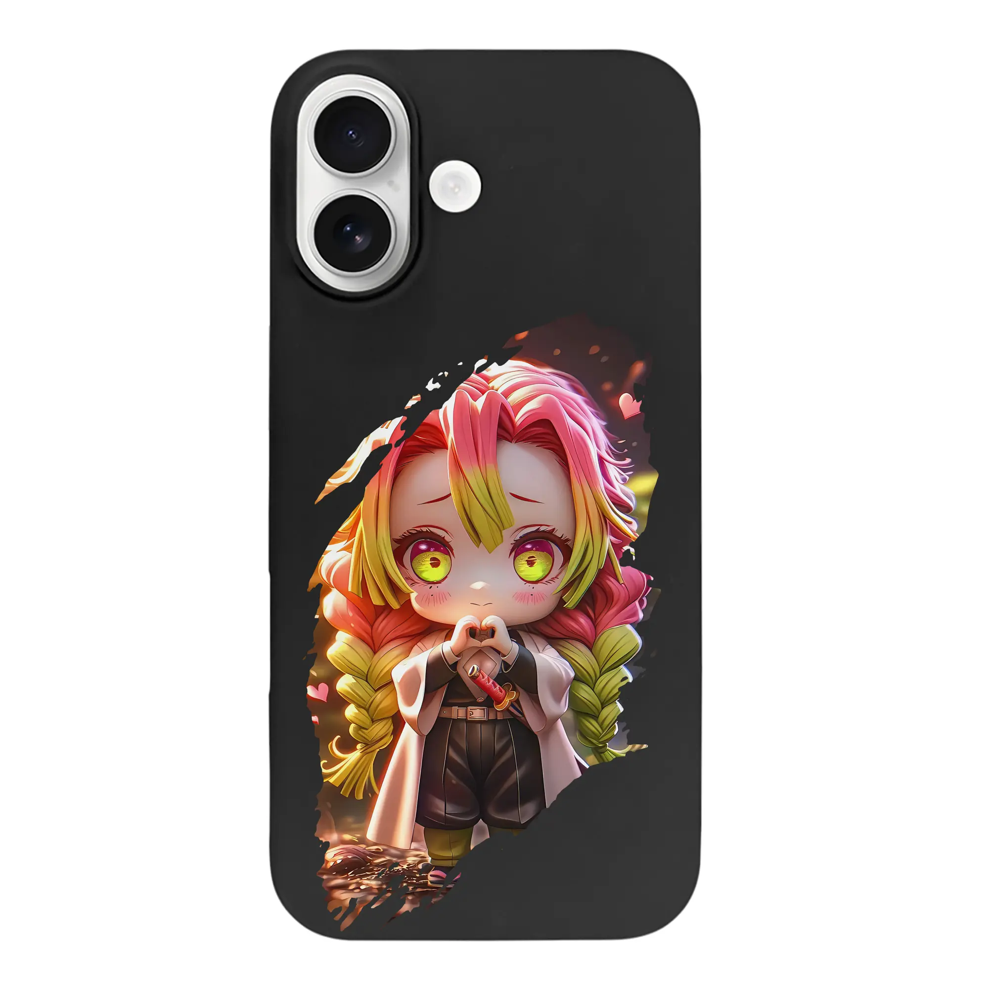 鬼滅の刃 グッズ,甘露寺 蜜璃 - iPhone 17 シリーズ シリコンケース 薄型 耐衝撃 指紋防止 ソフトタッチカバー 精密フィット 傷防止 保護ケース iPhone 17/17 Air/17 Pro/17 Pro Max 対応